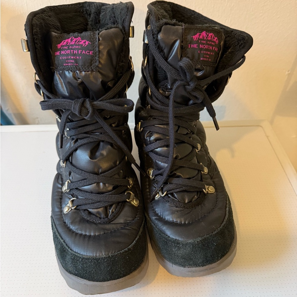 The North Face Black Quilted Boots